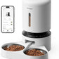 PETLIBRO 5L Automatic Cat Feeder for 2 Cats, 5G&2.4G Wi-Fi Programmable Cat Food Dispenser with Dual Stainless Steel Bowls, Airtight Lock Fresh Technology, Low Food Sensor