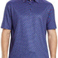 Men's Golf Polo Shirts Short Sleeve Striped Performance Moisture Wicking Dry Fit Golf Shirts for Men