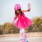 Simply Kids Knee and Elbow Pads with Wrist Guards, HardSoft Pad Tech. - CPSIA Certified Protective Gear Set - Inline Roller Skate Skateboard Bike Knee Pads for Kids Child Girls Boys Toddler Youth