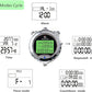 Stopwatch, Metal Stop Watch for Sports 10/100/400 Laps, Stopwatches Timer for Coach Sports Running with 0.01second & 0.001second Timing, Conutdown, Alarm