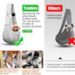 Tomkas Small Dog Sling Carrier - Zipper Pocket & Adjustable Strap - for 3-10 lbs Pets(Grey) Puppy