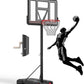 IGL Portable Basketball Hoop, 5.6-10FT Adjustable Basketball Goal System, 44 Inch Outdoor Basketball Hoop & Goals for Kids, Youth, and Adults in The Backyard, Driveway with PC Backboard