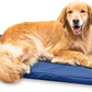 K9 Ballistics Tough Ripstop Orthopedic Dog Crate Bed - Durable Pad with Washable Cover, for Wire Crates, Tie-Downs Included, Size: Large 41"x27", Blue Quartz