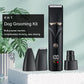 Dog Grooming Kit with LCD Display, 4 in 1 Dog Hair Trimmer for Paw Nail Grinder, Rechargeable Cordless Pet Cat Clippers, Professional Pet Paw Trimmer Nail Grinder Low Noise. Black