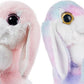 My OLi Bunny Stuffed Animal Pack of 2 Plush Rabbit 7in Stuffed Bunny with Floppy Ear Bedtime Friend Soft Toy Gifts for Girls Boys Kids, Pink & Rainbow