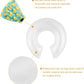 CuteBone Inflatable Dog Cone with Removable Soft Fleece Covers for Small/Medium/Large Dogs and Cats Neck Donut Collar After Surgery GWB04L