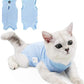 Cat Recovery Suit for Abdominal Wounds or Skin Diseases, Cat Onesie for Cats After Surgery Female Kitten Recovery Suit, Breathable E-Collar Alternative for Cats After Spay Anti Licking Wounds
