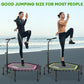 ONETWOFIT 42"/45" Rebounder Trampoline for Adults, Silent Mini Trampoline Indoor Exercise Fitness Trampoline Bungee Rebounder Workout Max Load 330lbs