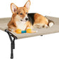 Veehoo Medium Elevated Dog Bed, Guardrail, Non-Slip, Teslin Mesh, 35"L x 26"W x 11"H, Beige Coffee