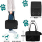 PetAmi Dog Purse Carrier for Small Dogs, Airline Approved Soft Sided Pet Carrier with Pockets, Ventilated Dog Carrying Bag for Puppy Cat, Dog Travel Supplies Bag, Sherpa Bed, Max 12 lbs, Black