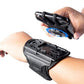 Wristband Phone Holder for Running, 360°Rotation & Detachable Sports Armband with Key Holder for iPhone 16/15/14/13/12/11/Pro/XS/XR/X/8/7/6/Plus, for Samsung Galaxy, Fits 4''-6.5''Phone