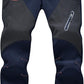 YSENTO Men's Fleece Lined Ski Snow Pants Winter Waterproof Softshell Insulated Hiking Cargo Pants