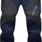 YSENTO Men's Fleece Lined Ski Snow Pants Winter Waterproof Softshell Insulated Hiking Cargo Pants