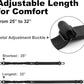 Plutus Pet Dog Seat Belt for Car, Adjustable Dog Car Harness with Carabiner Clip, Reflective Safety Dog Seatbelt Leash with Elastic Bungee, Black
