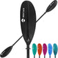 Kayak Paddle with Aluminum Shaft and Reinforced PP Blade, Floating Kayak Oar for Kayaking Canoeing and Boating, 220 cm/86 inches - 230 cm/90 inches