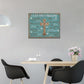 Rustic Christian Cross Wall Art I Can Only Imagine Pictures Farmhouse Butterfly Wall Decor Teal Motivational Canvas Print Painting Artwork for Bathroom Living Room Bedroom 12"x16"