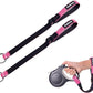 PetBonus 2 Packs Short Dog Leash, Safety Wrist Strap for Retractable Dog Leash, Reflective Design and Adjustable Soft Padded Handle, Extra Layer Security for Pet Stroller (Pink, Pink)