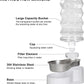 Sfozstra Automatic Pet Waterer,8L Gravity Stainless Steel Water Dispenser,100% BPA-Free, Large Capacity Water Feeder for Cats and Small and Medium-Sized Dogs