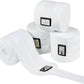 Harrison Howard Horse Polo Wraps Upgrade with Bling Leg Wraps for Horses 4-Pack Fleece Leg Wraps Stable Supplies White M