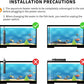 HiTauing Aquarium Heater, 50W/100W/200W/300W/500W Submersible Fish Tank Heater with Over-Temperature Protection and Automatic Power-Off When Leaving Water for Saltwater and Freshwater