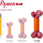 Apasiri Dog Toys for Aggressive Chewers Peanut Butter Flavored, 8" Tough Dog Chew Bone, Nylon & Rubber Chew Toy, Dog Bone Toy for Large Medium Breed 20-80lbs