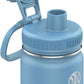 Takeya Actives Water Bottle with Spout Lid - Bottle with Double Stainless Steel Insulation - Dishwasher Safe & BPA-Free - Bottle with Spout Lid & Removable Bumper - 24 oz, Bluestone