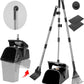 Pooper Scooper Large Swivel Bin & Rake & Spade with 20 Waste Bags and 1 Hook, 39.3" Long Handle Metal Dog Pooper Scooper for Yard, Easy to Clean Pet Waste Use on Grass, Dirt, Gravel or Flats