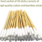 Dog Q Tips, Qtips Cotton Swabs for Dogs, 6-Inch Long Ear Cleaning Swabs, Wound Care, 800 Count, Eco-Friendly Bamboo Cotton, Pet Ear Care