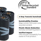 Best Pet Supplies Poop Bags for Dogs, 50% Post-Consumer Recycled Content dog waste bags on rolls, fits all poop bag holders for leashes - Black, 600 Count, Unscented