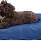 K9 Ballistics Tough Rectangle Pillow Large Dog Bed - Removable Cover, Washable, Durable & Water Resistant Dog Bed Made for Large Dogs 40"x34" Blue Quartz