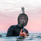 QingSong Full Face Snorkel Mask for Adults, Snorkeling Gear with Camera Mount, 180 Degree Panoramic View Snorkel Set Anti-Fog Anti-Leak