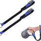 PetBonus 2 Packs Short Dog Leash, Safety Wrist Strap for Retractable Dog Leash, Reflective Design and Adjustable Soft Padded Handle, Extra Layer Security for Pet Stroller (Blue, Blue)