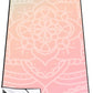 QiyI Yoga Mat Towel with Corner Pockets, Non Slip Sweat Absorbent Hot Yoga Towels, Soft Yoga Blankets with Travel Bag, Skidless Mat Cover for Workout, Gym, Fitness - 70"x26", Dreamy Pink Mandala
