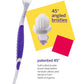 petsmile Professional Pet Toothbrush - Patented 45 Degree Cat & Dog Toothbrush for Small & Large Animals - Pet Accessories for Dental Care - VOHC Approved Teeth Cleaning - Dog Toothpaste Not Included