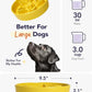 LE TAUCI Slow Feeder Dog Bowls Ceramic,3 Cups Slow Feeding Dog Bowl Medium Large Breed, Pet Bowl for Fast Eaters, Puzzle Pet Dishes, Star Yellow