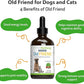Pet Wellbeing Old Friend for Senior Dogs & Cats- Supports Immune System Health, Joint Mobility, Healthy Energy Levels, Alfalfa, Reishi - Veterinarian-Formulated Herbal Supplement 4 oz (118 ml)