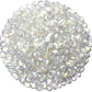 1Lb/460g Irregular Sea Glass Stones Artificial Crystal Gem Pebbles for Aquarium/Turtle Tank/Terrarium/Flowerpot/Vase Landscape Ornament Decoration, Hyun White