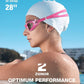 ZIONOR Swim Goggles, G1 MAX Polarized Anti-Fog Swimming Goggles for Men Women