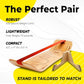 GIBBON SlackBoard - GiBoard Balance Board Kids & Adults - Slackline Balance Trainer - Slack Board Core Workout Equipment Home Gym Training - Standing Desk Exercise - Yoga, Agility, Pilates & More