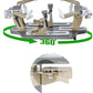 Tennis Stringing Machine, Standing Type, Shared for Tennis and Badminton Racquets, Full Metal Black Gold, Comes with a Complete Set of Stringing Tools, 10 Tennis Strings