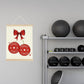 Gym Bow Dumbbell Motivational Posters College Dorm Posters Gifts for Girls Friends Gym Flag Wall Art Decor Sign for Home Gym Bedroom Office