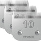 3PCS 10 Blades Dog Grooming Blades Compatible with Andis,Oster A5,Wahl km10 Dog Clippers,Size-#10, 1/16-Inch Cut Length (3pcs #10 (1.5mm))