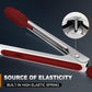Tongs For Cooking - 7",9" and 12 inch Kitchen Tong with Silicone Tip,Heat Resistant 600 Degrees Metal Locking Tongs - for cooking,Salad and Barbecue,Red Set of 3