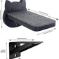 ESPETS Black Painted Solid Wood Cat Wall Climbing Steps Set of 3 - Wall Mounted Cat Floating Furniture Shelves and Perches, Sturdy Climber Stairs Ladders - Holds up 30lbs