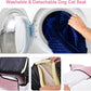 Dog Car Seat for Small Medium Dogs Up to 40lbs, Detachable Washable Soft Pet Booster Travel Bed for Front & Pink Seat with Safety Leash Belt