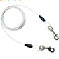 Petest 15ft Reflective Tie-Out Cable for Heavy Dogs Up to 125 Pounds