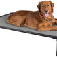 Veehoo Chew Proof Elevated Dog Bed - Cooling Raised Pet Cot - Rustless Aluminum Frame and Durable Textilene Mesh, Unique Designed No-Slip Feet for Indoor or Outdoor Use, Grey, X-Large, CWC2002