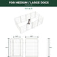 FXW Homeplus Unleashed Indoor Dog Playpen - Stress-Free and Safe Play, Heavy Duty 40 Inch 12 Wire Panels Dog Pen for Medium and Large Dogs, White│Patented
