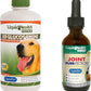 LIQUIDHEALTH Pets K9 Glucosamine Chondroitin Supplement for Dogs & Puppies & Joint Purr-Fection Hip & Joint Glucosamine Drops for Cats & Kittens - Pet Health Supplement Bundle for Mobility, USA Made