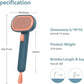 Aumuca Dog Brush for Shedding, Self Cleaning Cat Grooming Brush with Release Button, Cat Hair Brush to Remove Loose Fur, Tangles & Dirt, Great for Long and Short Haired Cats, Green